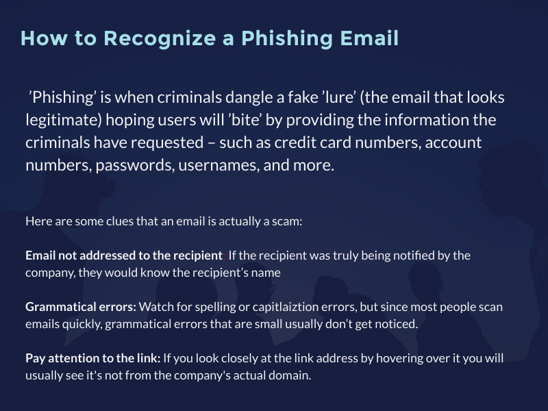 How to recognize a phishing email