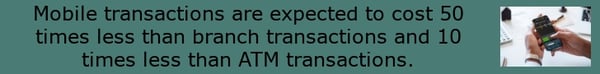 mobile banking transactions vs in-branch transactions